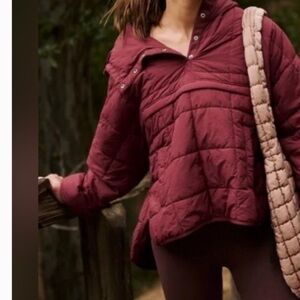 Free People Pippa Packable Pullover Puffer Bomber Jacket Coat FP Movement XS